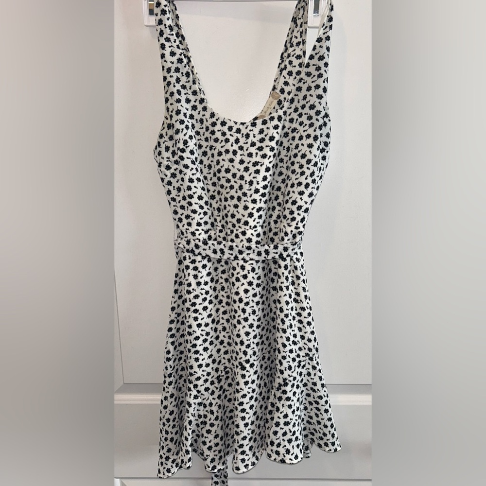 Altar'd State Black and White Patterned Mini Dress